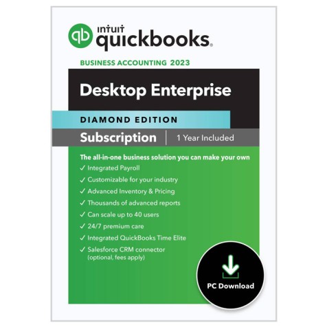 QuickBooks Enterprise Diamond 2024 w/ Core Cloud Access and Lifetime Promo - Minding My Books