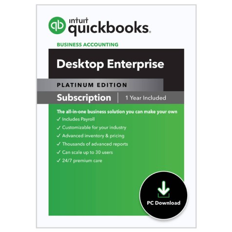 QuickBooks Enterprise 2024 Platinum – Annual Subscription - Minding My Books