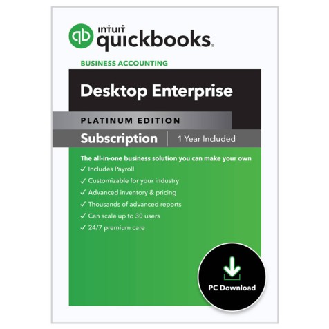 QuickBooks Enterprise 2024 Platinum with Deluxe Cloud Access  - Minding My Books