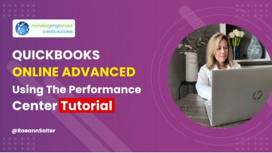 Quickbooks Online Advanced Using The Performance Center Tutorial | QBO Advanced Performance Center