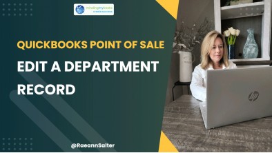 QuickBooks POS video tutorial on how to edit a department record