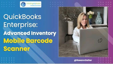 QuickBooks mobile inventory barcode scanning video tutorial for QBES
