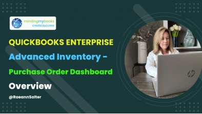 QuickBooks Enterprise: Advanced Inventory - Purchase Order Dashboard Overview
