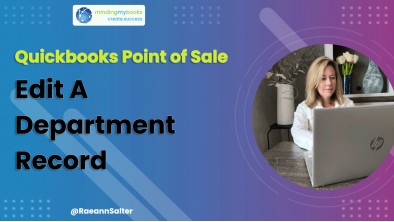 QuickBooks Point Of Sale v19: Edit A Department Record