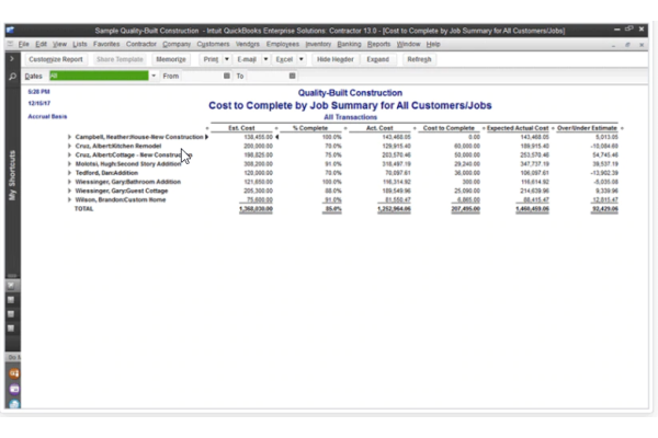 QuickBooks Enterprise for Professional Services