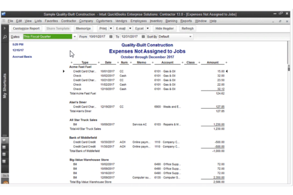 QuickBooks Enterprise for Professional Services