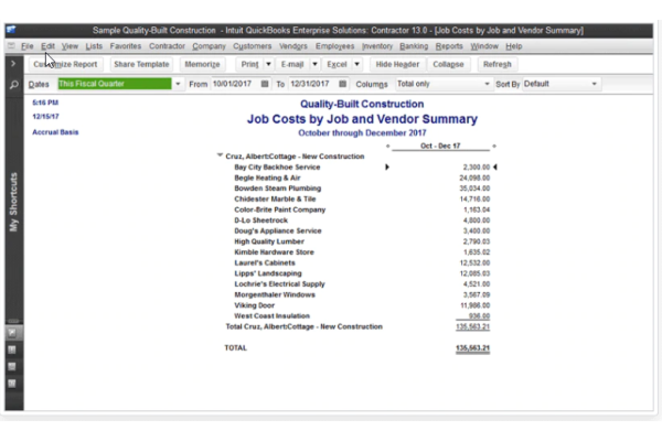 QuickBooks Enterprise for Professional Services-- Minding My Books