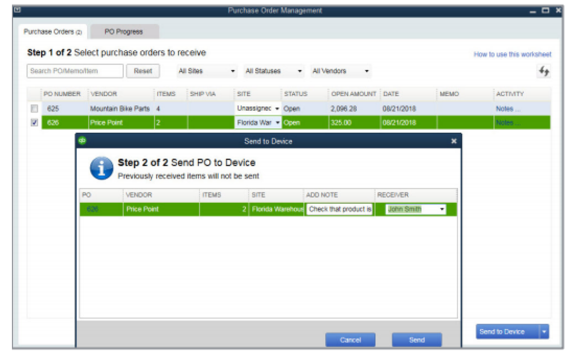 Purchase Order Management for QBES Manufacturing Edition- Minding My Books