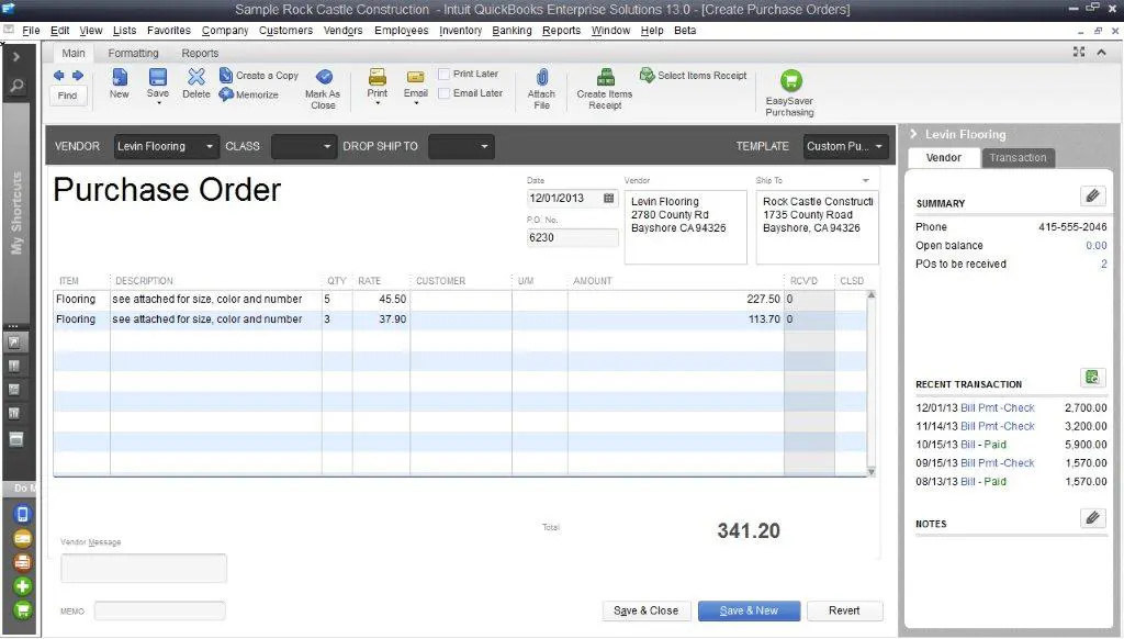 Create and Send Purchase Orders to your Vendors - Minding My Books