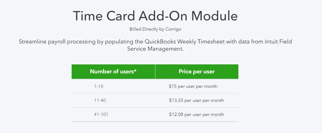 Time Card for Field Service Management with QuickBooks- Minding My Books