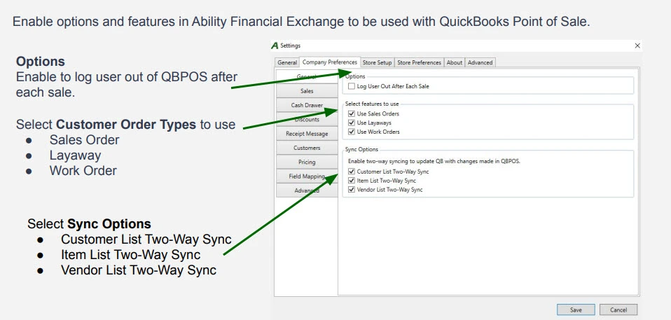 Features of Ability for QuickBooks POS - Minding My Books
