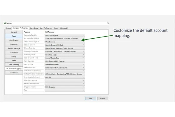 QB Account Mapping for QuickBooks POS - Minding My Books