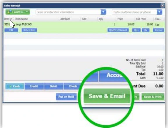 Save and Email for QuickBooks Point of Sale - Minding My Books