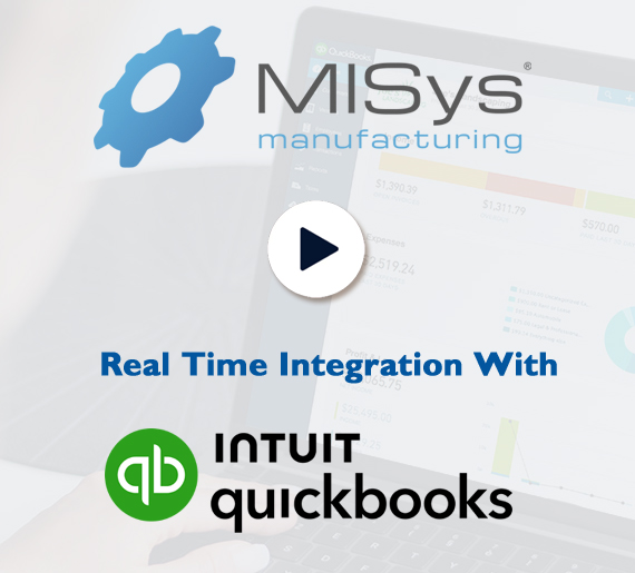 MISys Manufacturing software integration with QuickBooks video demo